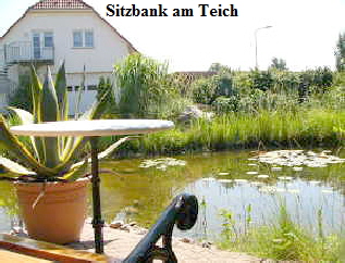 Sitzbank am Teich